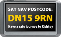 Sat Nav Postcode -  
