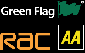 RAC, AA & Green Flag Logos